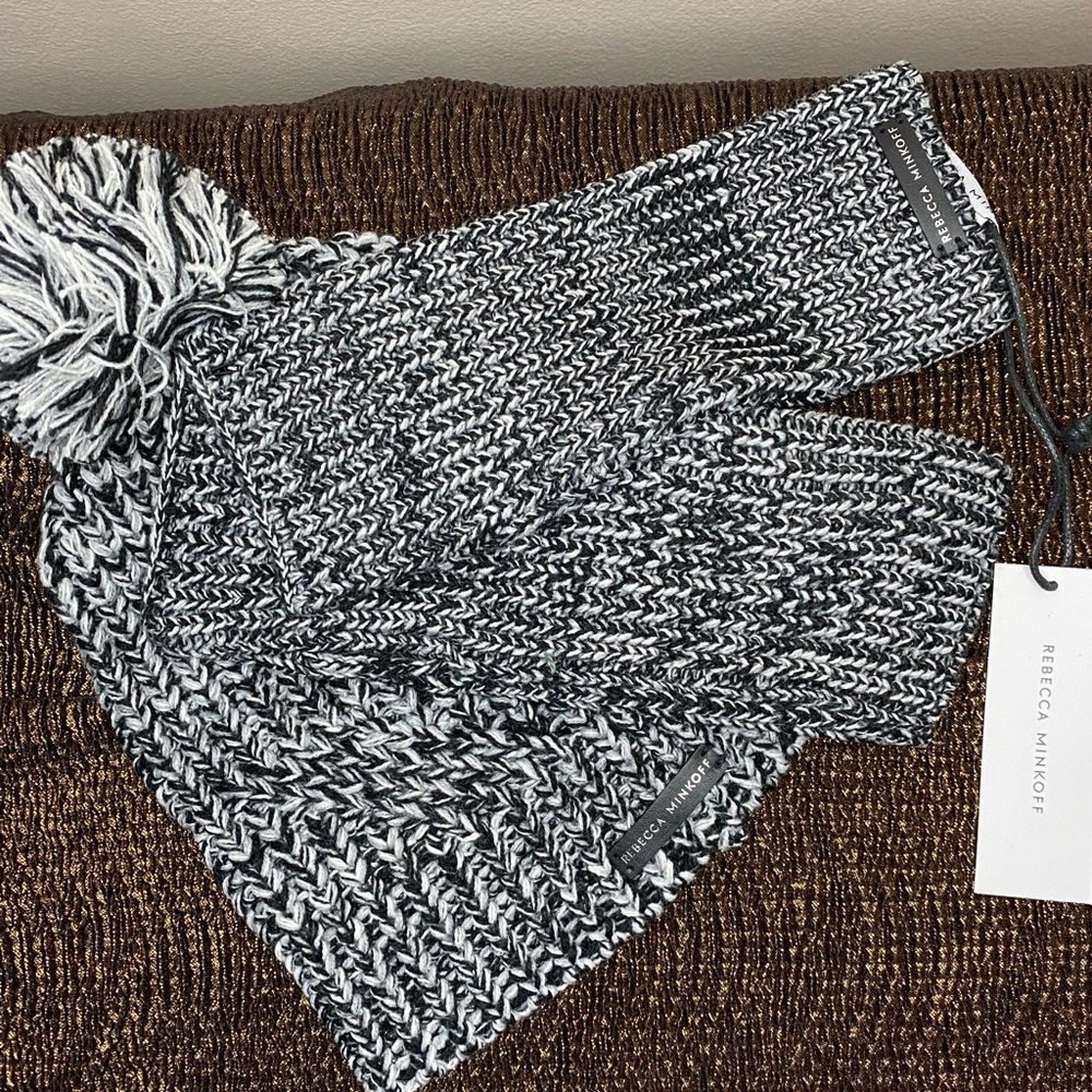 Rebecca Minkoff Marled 2 Beanie Hat/Arm Warmer